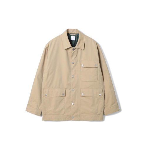 Полуоверсайз полупальто карго с 3 карманами Beige