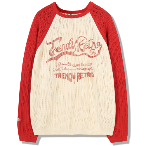 Трикотаж Wave Logo Chain - Red