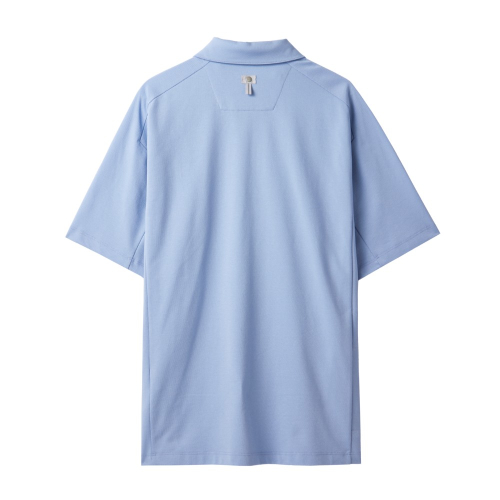 BUTTON collar T-рубашка - L/синий (P242MPL222)