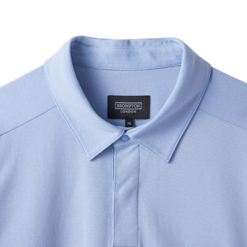 BUTTON collar T-рубашка - L/синий (P242MPL222)