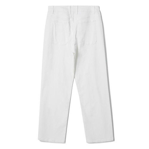 Свободные джинсы-карго с одной складкой White