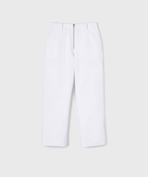 Брюки карго на молнии (White)