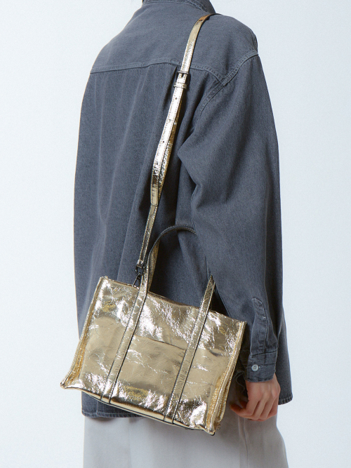 PLANET SHOPPER BAG GOLD