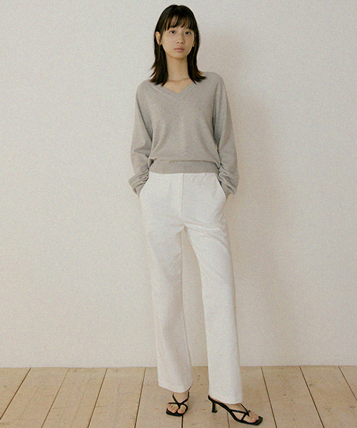 button classic cotton брюки-ivory