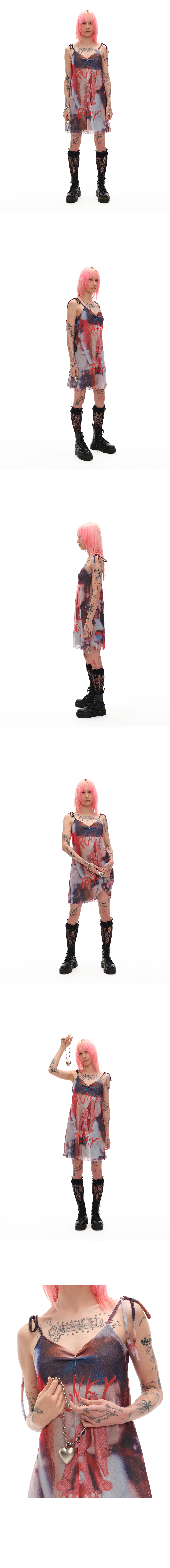 ★YOUTHBATH★PIERCE MESH DRESS_RED★正規品/韓国直送料込/人気 YOUTHBATH-PIERCE MESH DRESS_RED│삼성물산 온라인몰 SSF Shop