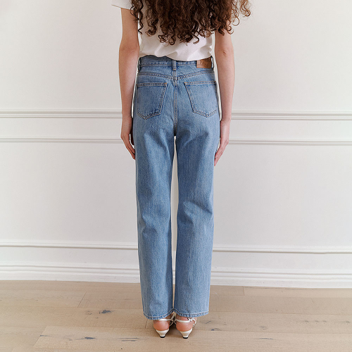 Kaihara fabric straight jeans (Light синий, Mid синий)