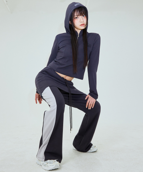 SPIN PANTS IN DARK GREY (брюки-юбка с запахом)