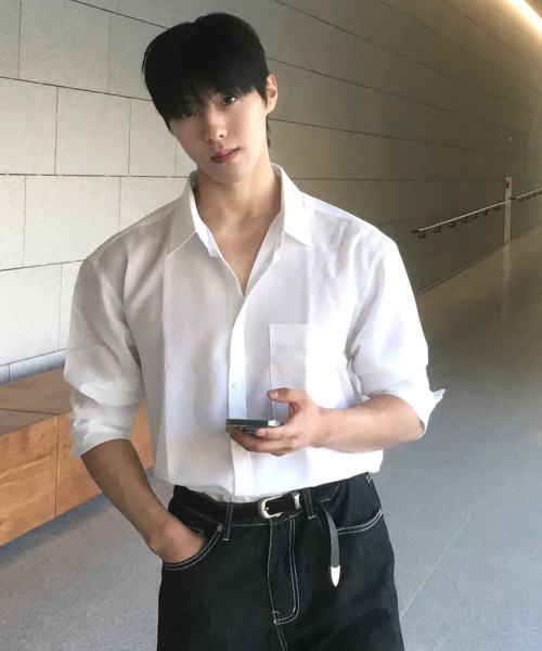 [Air Cool]Linen Like Semi-Oversized Fit рубашка - 5 color