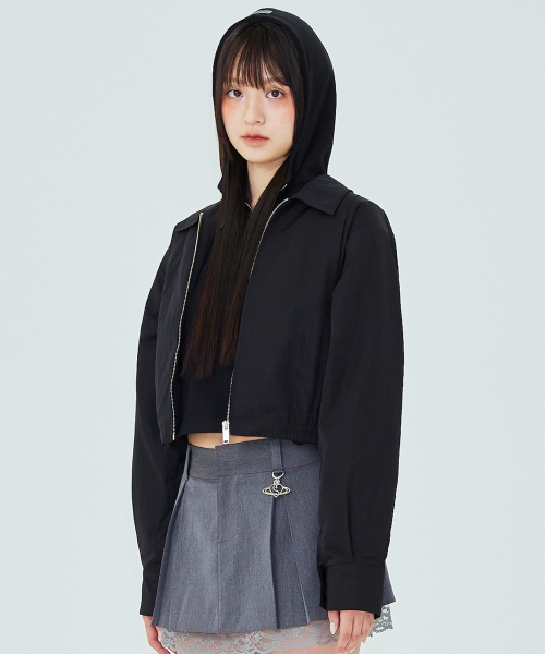 Куртка CRACK JUMPER IN BLACK (укороченный блузон)