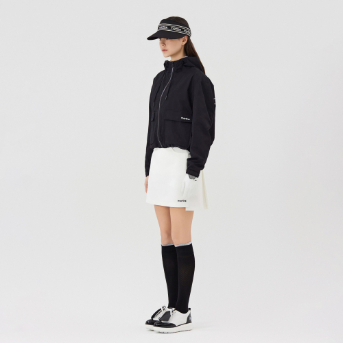 Hood Pattern Windbreaker_Black