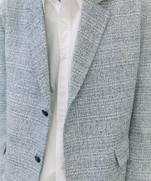 Coco tweed jacket (navy bokashi)