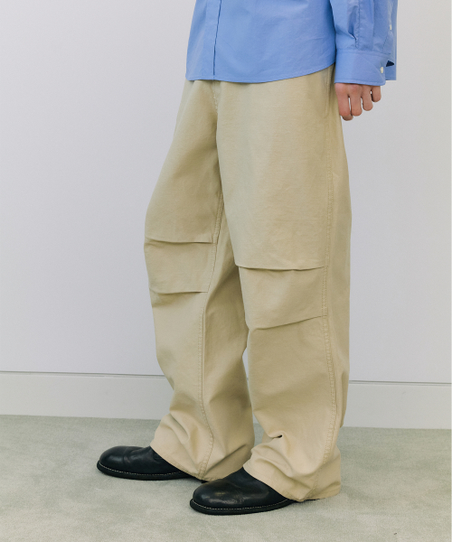 Washed heavy chino брюки (beige)