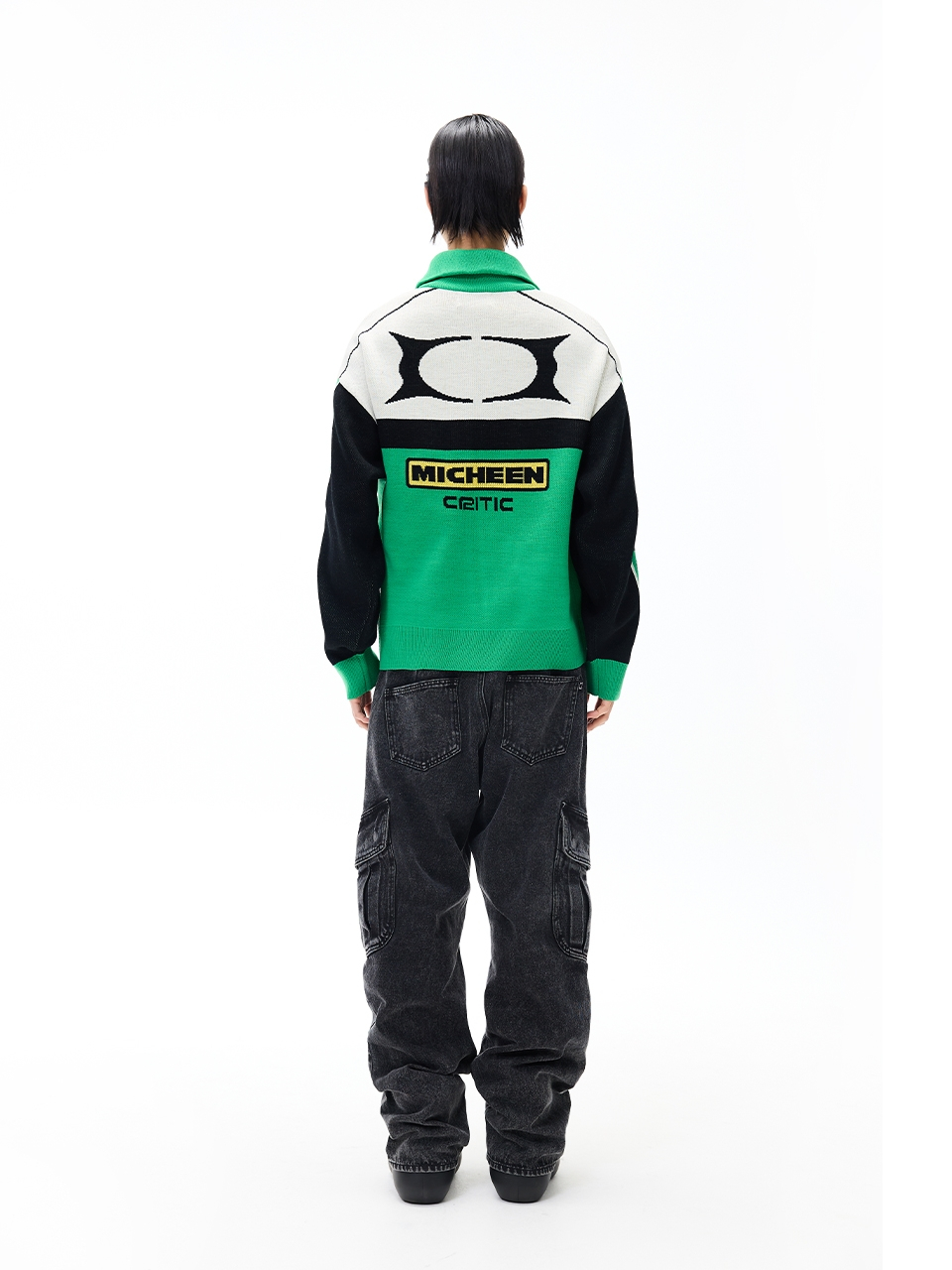 크리틱(CRITIC) KWAIIIII RACING ZIP-UP KNIT GREEN - 사이즈