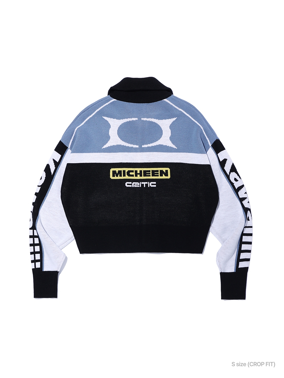 크리틱(CRITIC) KWAIIIII RACING ZIP-UP KNIT BLUE - 사이즈