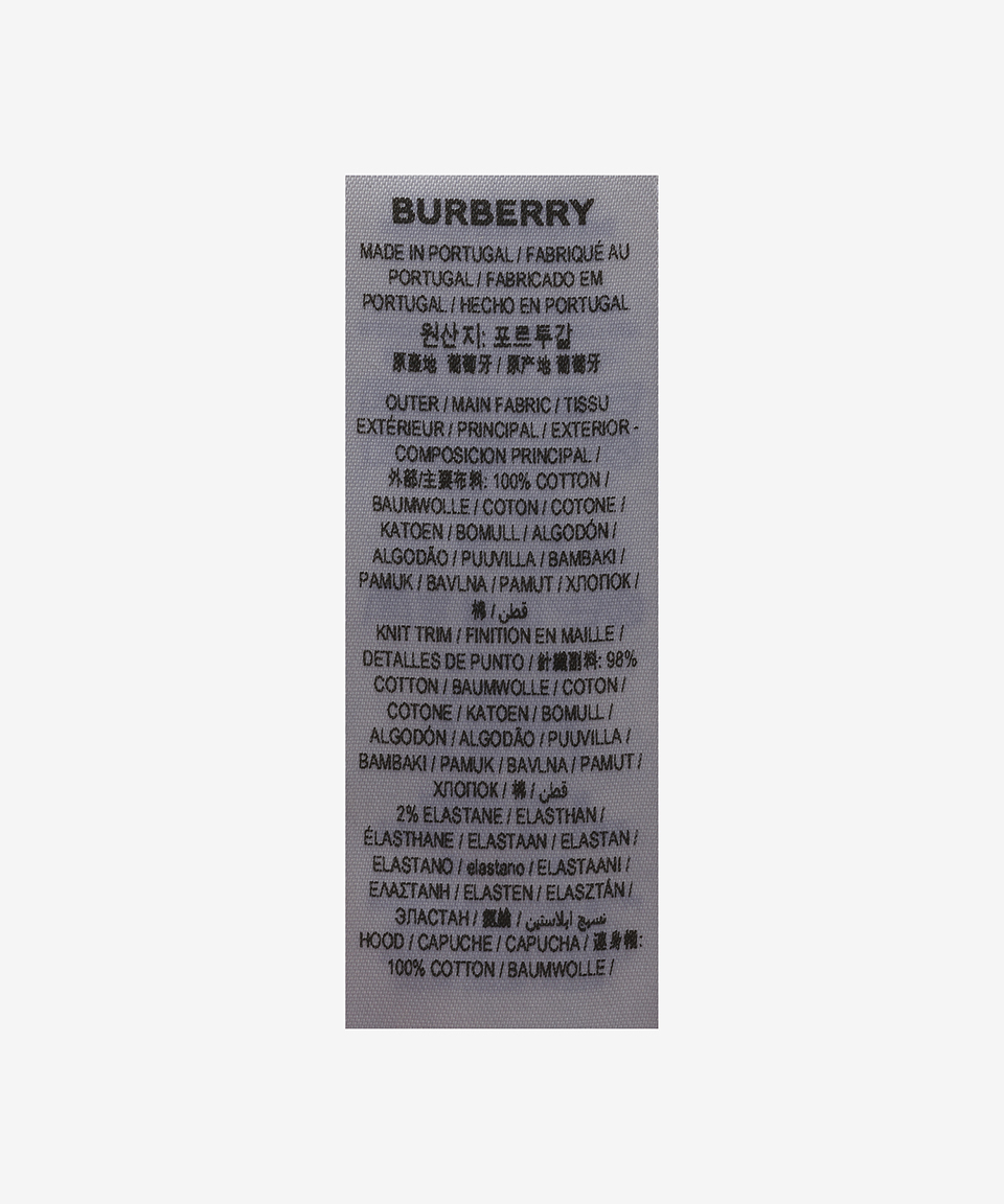 MUSINSA | BURBERRY Check Hood Cotton Relaxed Fit Zip Up