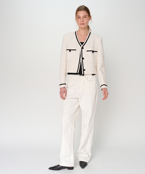 LOOSE FIT COTTON Брюки / Белый