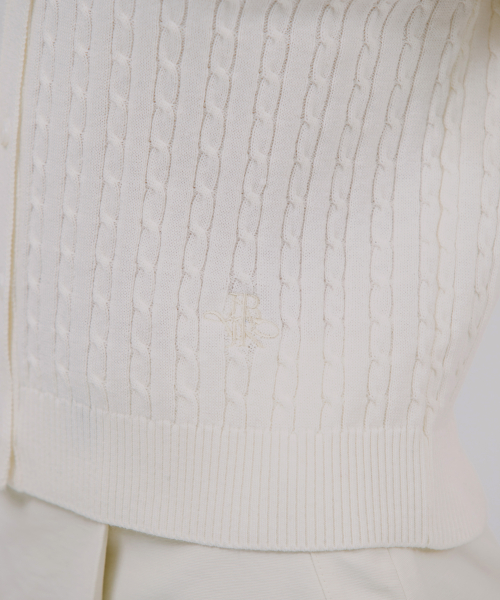 Приталенный фактурный кардиган JK White