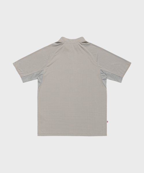 Мужская футболка с сетчатой вставкой Hike - LIGHT GREY
