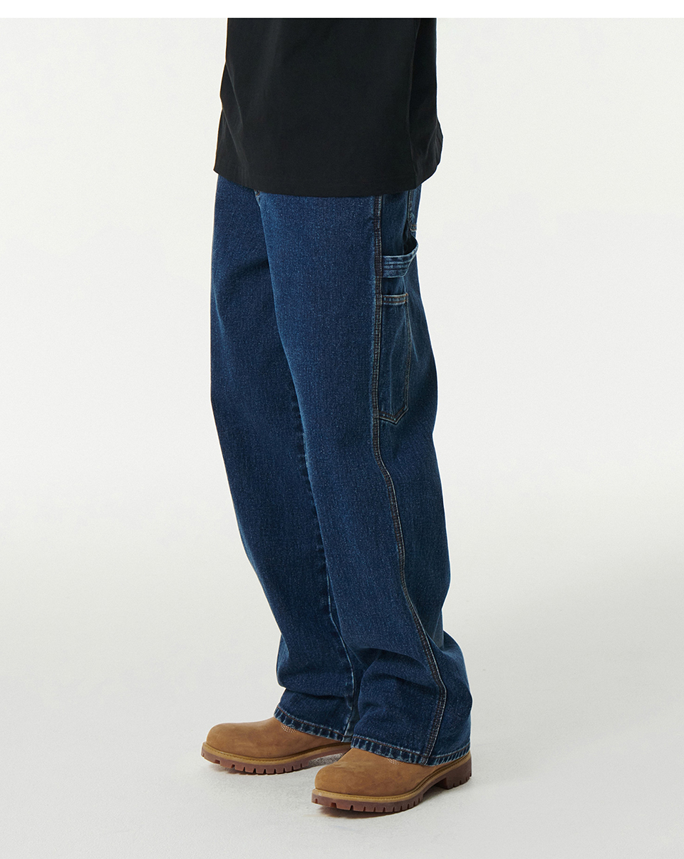 MUSINSA | MUSINSA STANDARD Denim wide carpenter pants