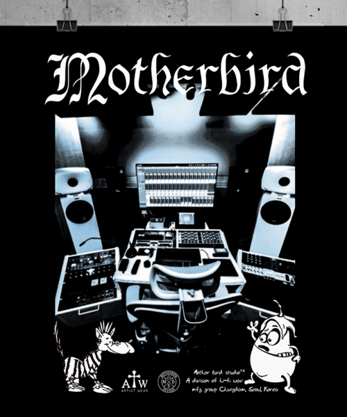 ATW x Motherbird пигментный свитшот Mastering