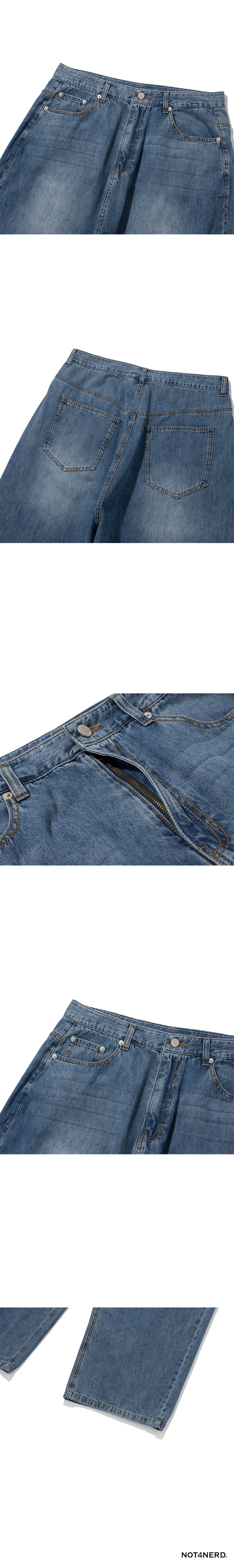 ☆NOT4NERD☆ Linen Like Relax Fit Denim Pants Grey PT095GR org.jpg