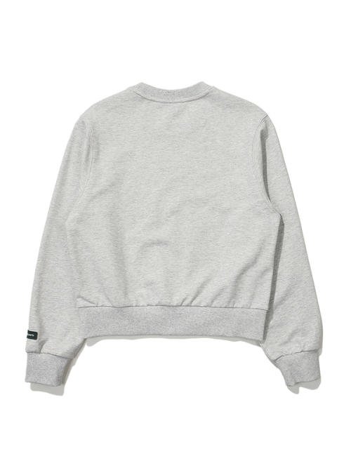 Свитшот с вышивкой аниме_Light Grey