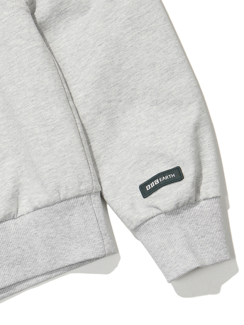 Свитшот с вышивкой аниме_Light Grey