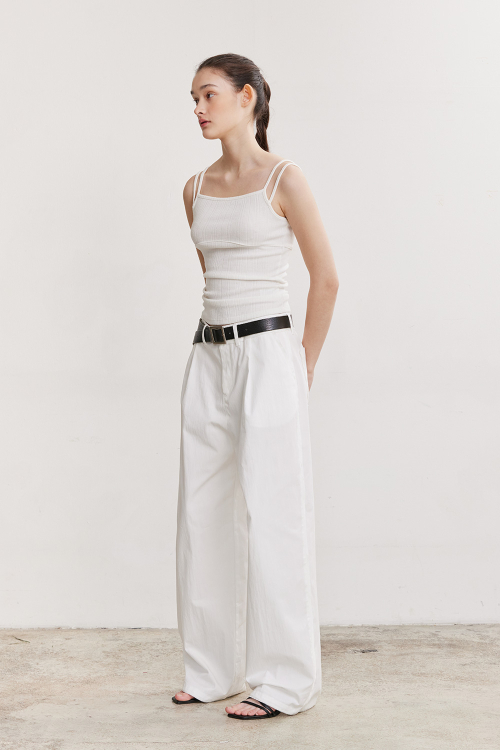 애프터아워즈(AFTERHOURS) DOUBLE STRAP SLEEVELESS (IVORY) - 사이즈 & 후기 | 무신사