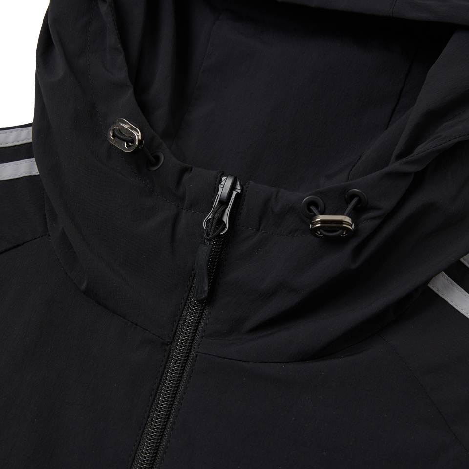 MUSINSA | NERDY Conceal Zipper Windbreaker Black