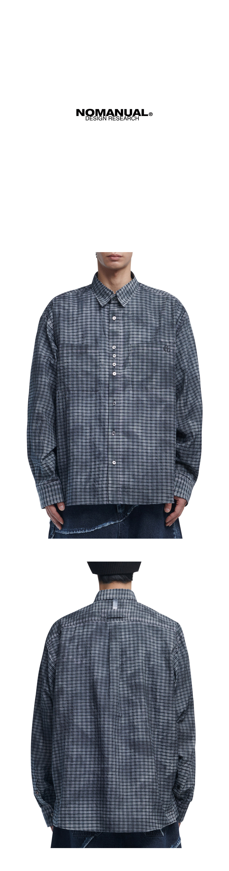 シャツ NOMANUAL OVERDYED CHECK SHIRT 4HA007 NOMANUAL】OVERDYED CHECK SHIRT | OUR BRAND,NOMANUAL