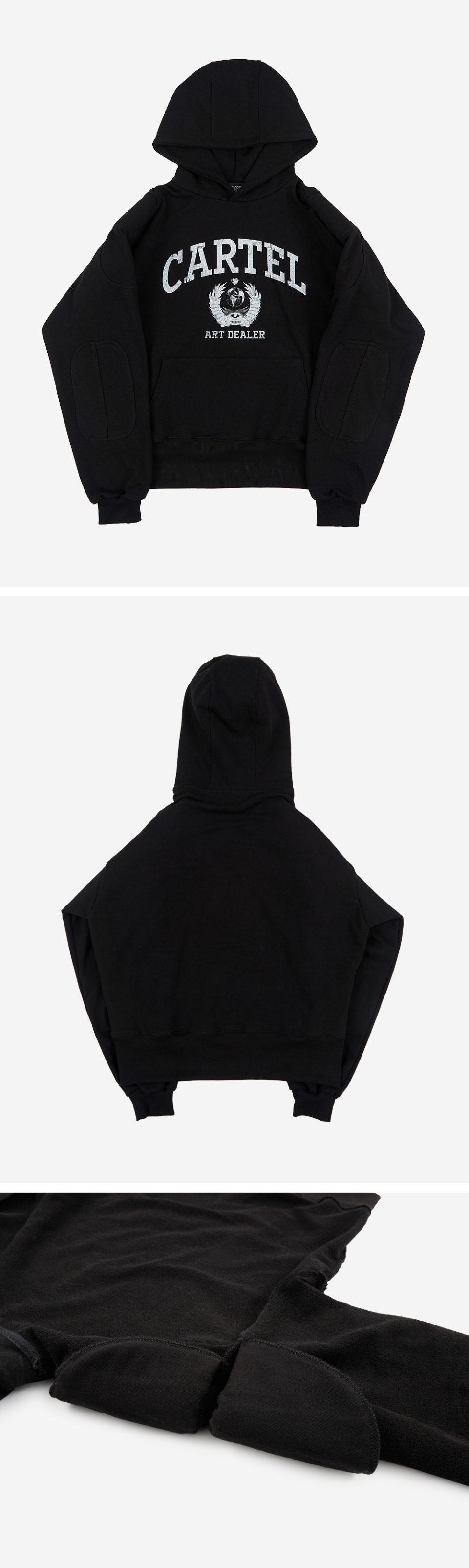 【SUNDAYOFFCLUB】Cartel Shoulder Padded Heavy Terry Hoodie SUNDAY OFF CLUB】Cartel Shoulder Padded Heavy Terry Hoodie