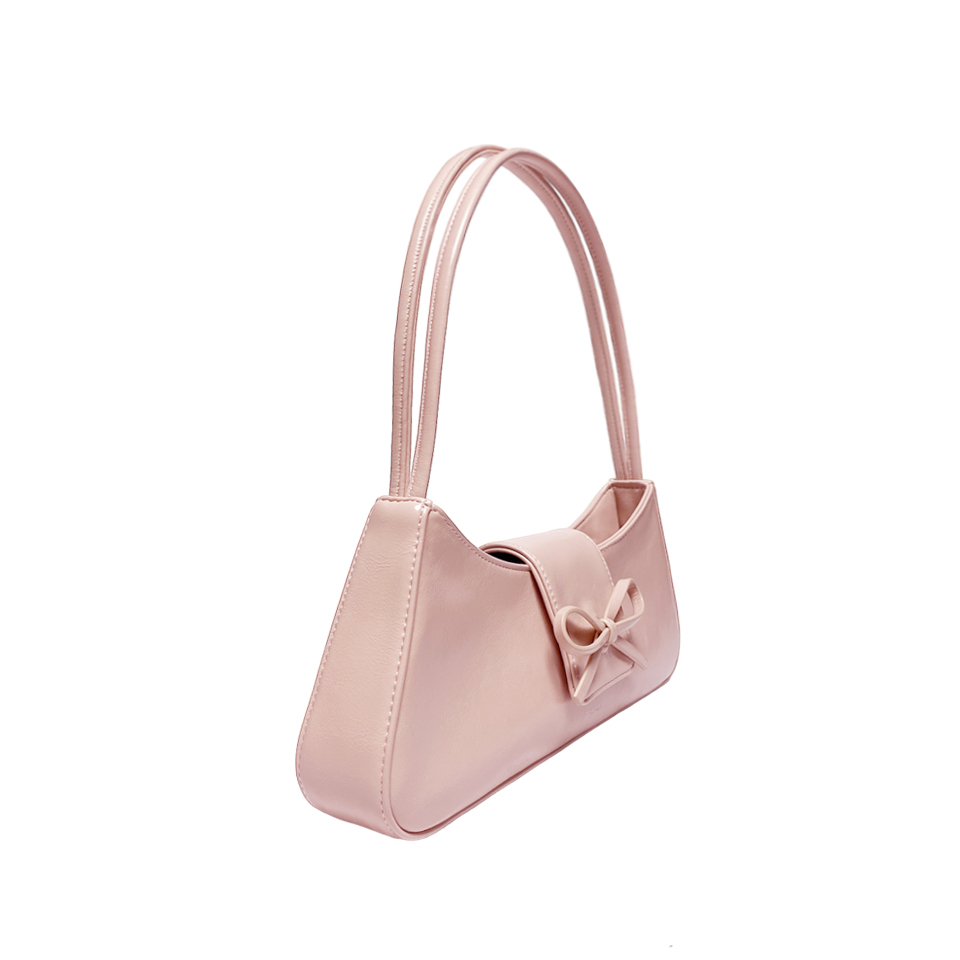 MUSINSA | TTMAB Bow Small Baguette Bag – Moonshine Silver