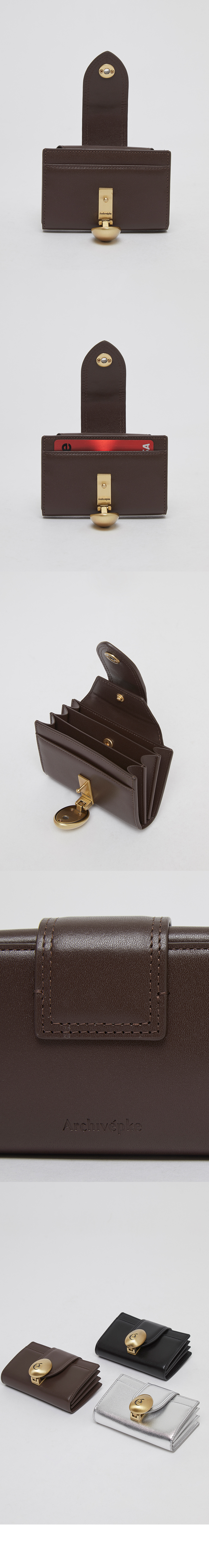 MUSINSA | Archivépke Egg lock wallet(Choco spread)_OVADX25012DKB