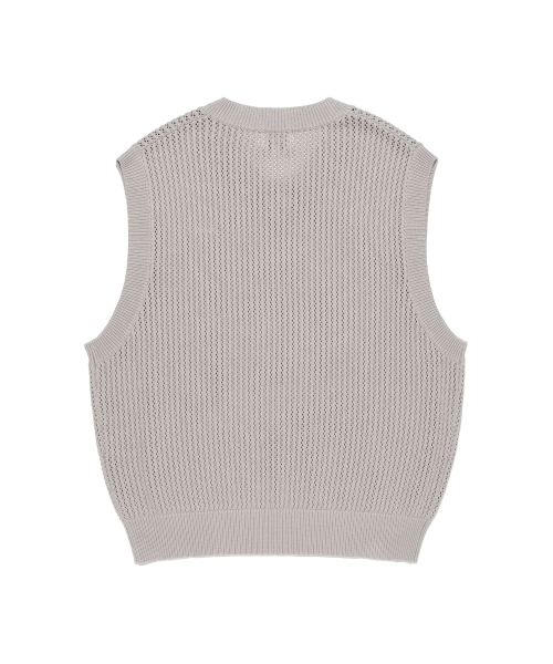 Трикотажный жилет с V-вырезом Light Grey
