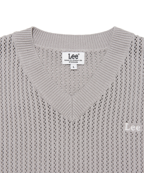 Трикотажный жилет с V-вырезом Light Grey