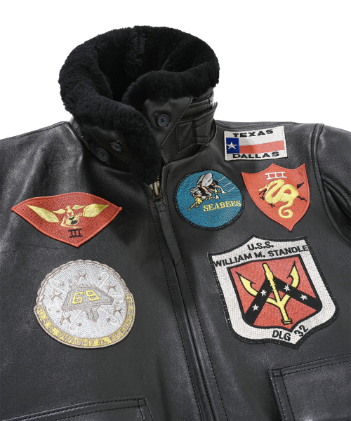 Кожаная куртка G-1 Top Gun Blood Chit 7834950014 Black