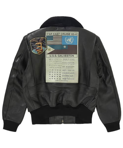 Кожаная куртка G-1 Top Gun Blood Chit 7834950014 Black