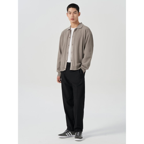 Зауженные брюки на резинке 4WAY STRETCH - Black 424321LY35