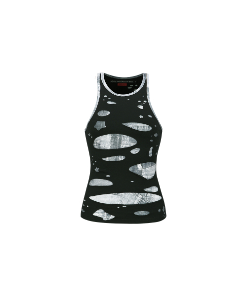 Майка Tati с лазерными вырезами atb1115w (BLACK)