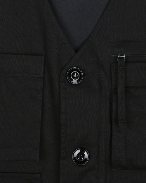 MILITARY ZIP-UP VEST Черный