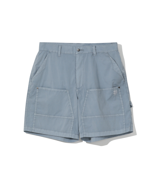 Свободные шорты-карпентер Garment Dyeing (Ash Blue)