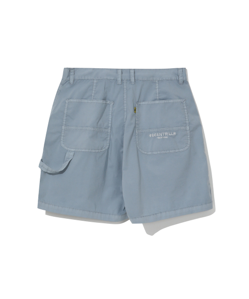 Свободные шорты-карпентер Garment Dyeing (Ash Blue)