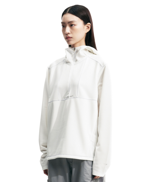 Полу ZIP MESH HOODIE PULLOVER (Белый)
