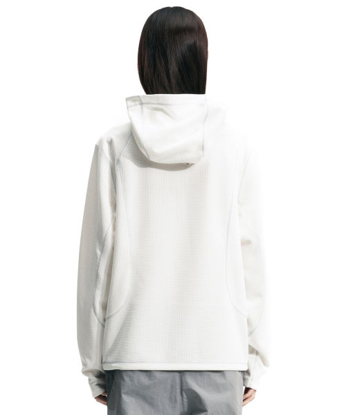 Полу ZIP MESH HOODIE PULLOVER (Белый)