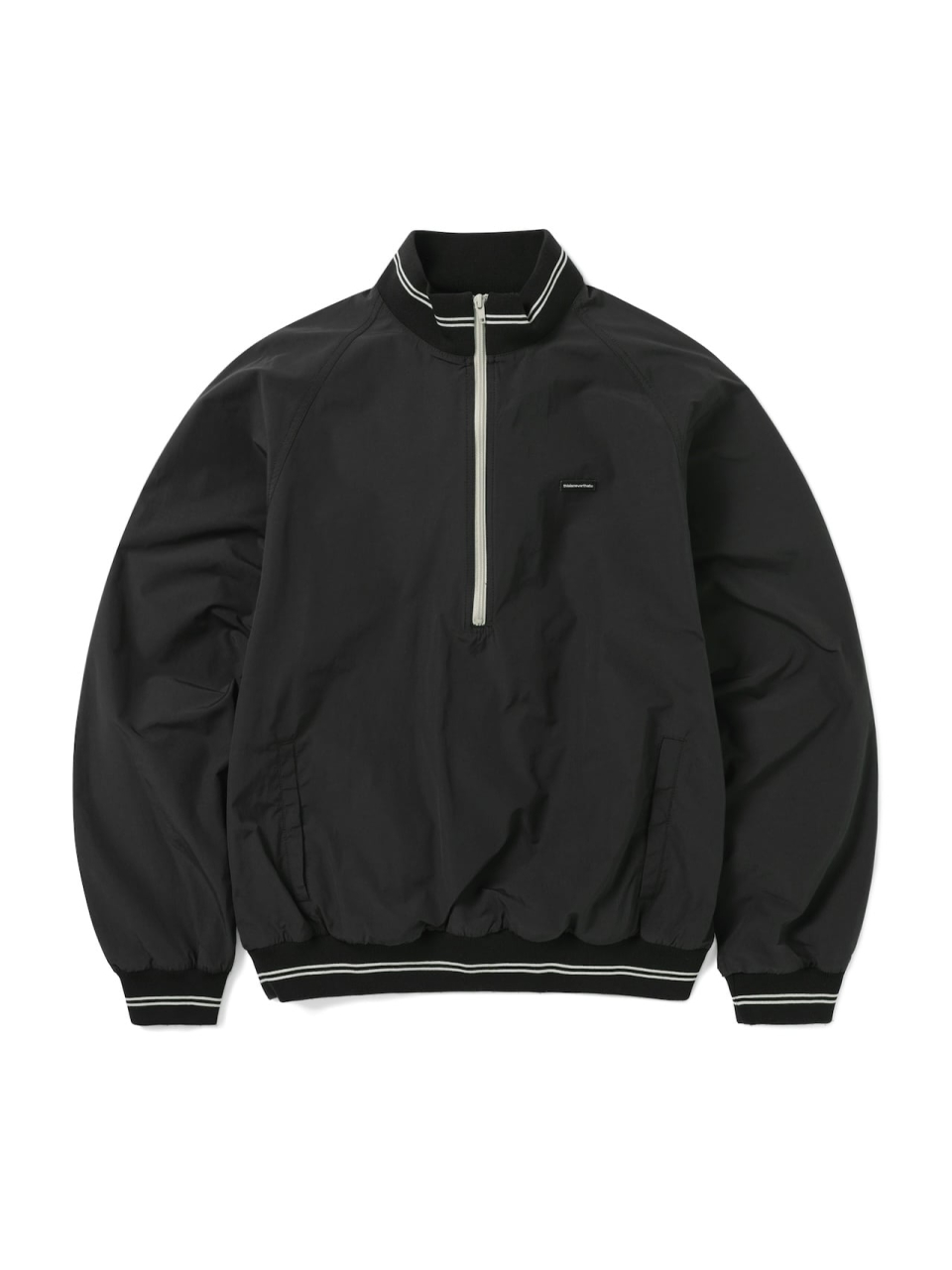 MUSINSA | thisisneverthat® Nylon Half Zip Pullover Black