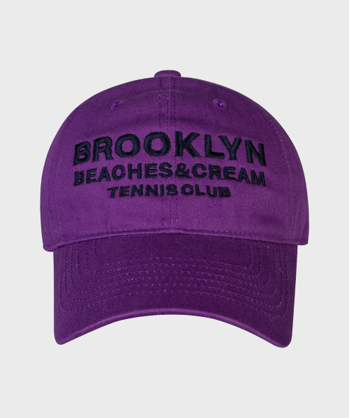MUSINSA | BEACHESANDCREAM BROOKLYN TENNIS CLUB BALL CAP-PURPLE