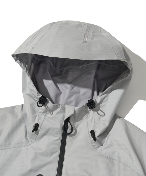 3LAYER REFLECTIVE STITCH JACKET_LIGHT GRAY_WOL056