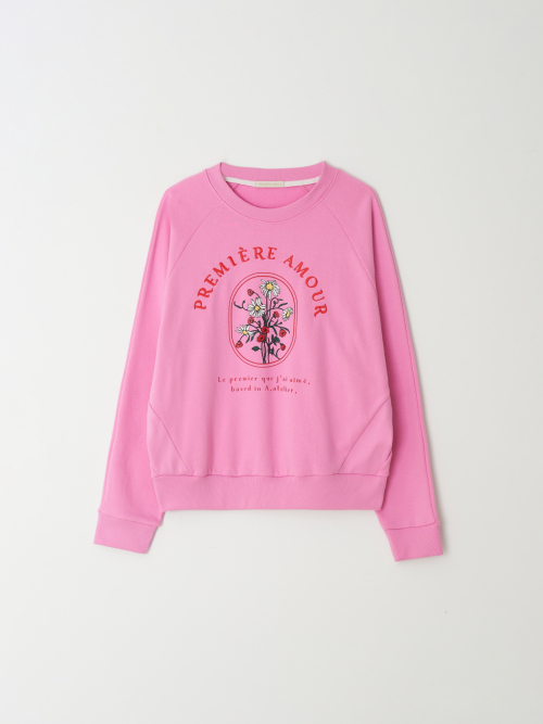 Свитшот Flower Garden Rib Line - Pink