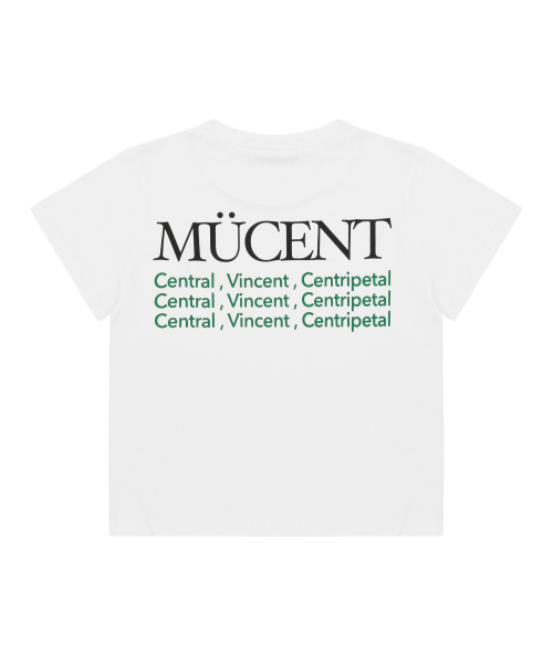 Slogan half T (Crop, Loose fit)