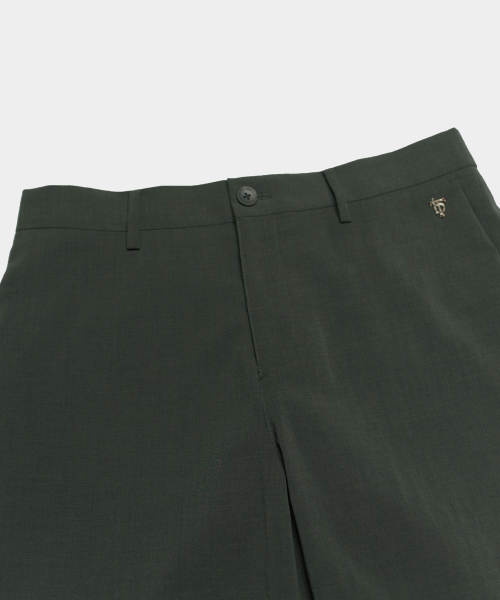 Свободные прямые брюки - Khaki Grey